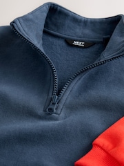 Red/Navy Half Zip Top and Joggers Set (3mths-7yrs) - Image 8 of 9