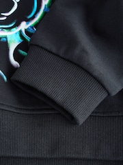 Black Gorilla Older Boys Graphic Cross-Over Hoodie (3-16yrs) - Image 3 of 4