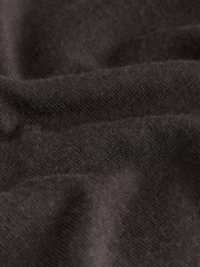 Chocolate Brown 100% Merino Wool N.Premium Long Sleeve Crew Neck Jumper - Image 6 of 8