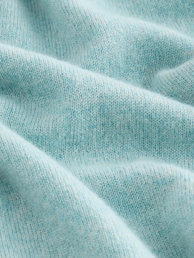 Light Blue 100% Cashmere Crew Neck Jumper - Image 2 of 4