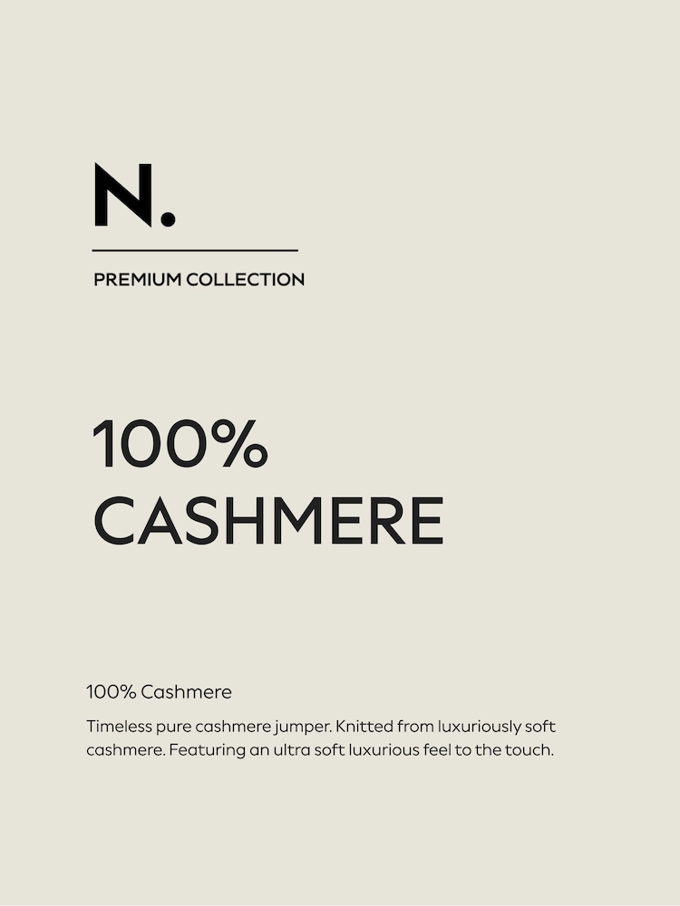Light Blue 100% Cashmere Crew Neck Jumper - Image 4 of 4