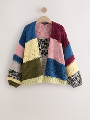 Multi Patch Hand Stitched Relaxed Cardigan - Image 6 of 8