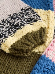 Multi Patch Hand Stitched Relaxed Cardigan - Image 8 of 8