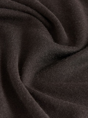 Chocolate Brown 100% Merino Wool N.Premium Roll Neck Jumper - Image 6 of 8