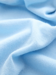 Light Blue 100% Merino Wool N.Premium Roll Neck Jumper - Image 6 of 7