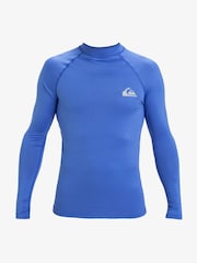 Quiksilver Blue Mens Everyday UPF50 Long Sleeve Rash Vest - Image 1 of 2