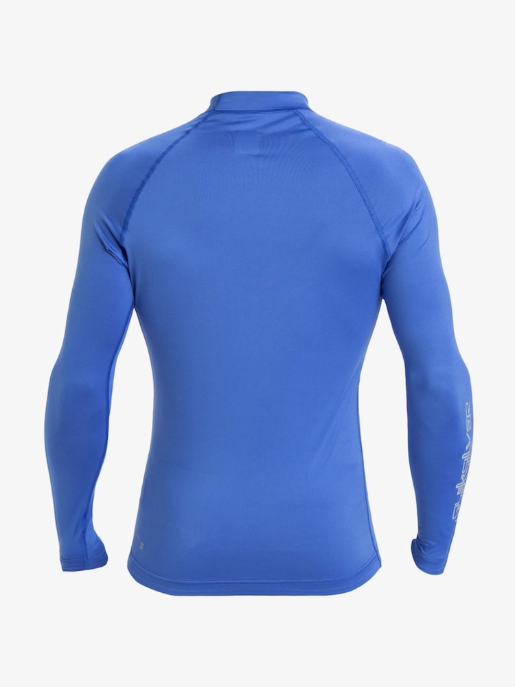 Quiksilver Blue Mens Everyday UPF50 Long Sleeve Rash Vest - Image 2 of 2