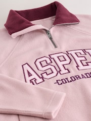 Pink Aspen Half Zip Fleece - Image 9 of 11