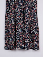 Lakeland Clothing Blue Lola Floral Print Midi Dress - Image 4 of 6