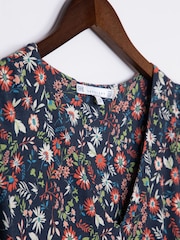 Lakeland Clothing Blue Lola Floral Print Midi Dress - Image 6 of 6