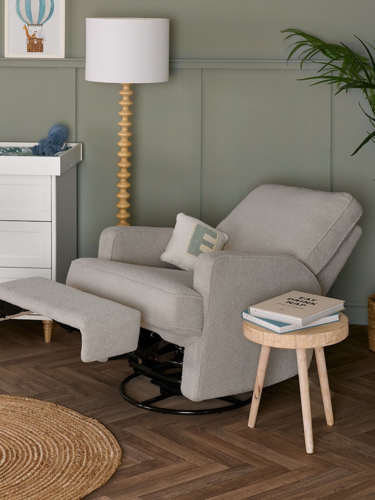 Obaby Teddy Truffle Madison Swivel Glider Recliner Nursing Chair - Image 2 of 7