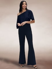Hot Squash Blue Drop Shoulder Jumpsuit - Imagen 3 de 7