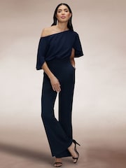 Hot Squash Blue Drop Shoulder Jumpsuit - Imagen 5 de 7