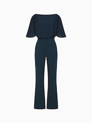 Hot Squash Blue Drop Shoulder Jumpsuit - Imagen 7 de 7