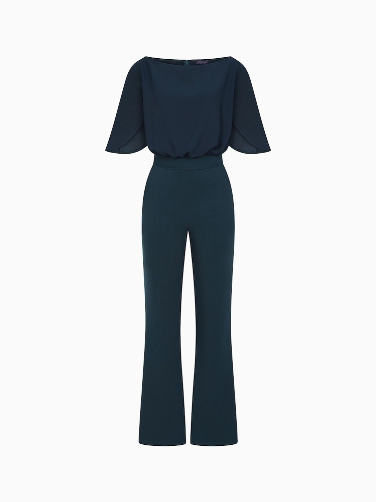 Hot Squash Blue Drop Shoulder Jumpsuit - Imagen 7 de 7