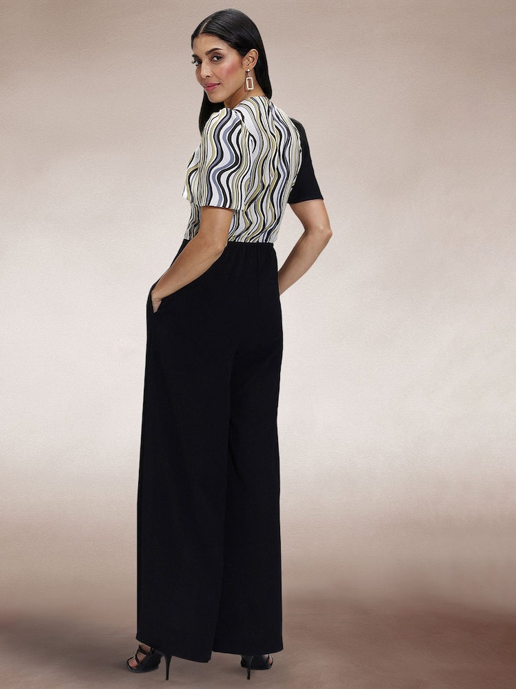 Hot Squash Overwrap Imprimé Noir Combinaison - Image 4 of 5