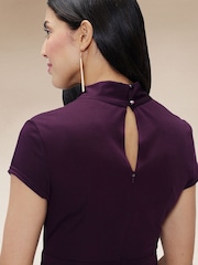 Hot Squash Cap Sleeved Wide Leg Jumpsuit - Image 3 of 4