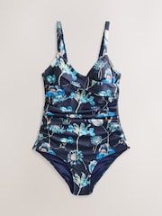 Colección Kew Floral Azul Marino - Bañador moldeador con control de abdomen - Imagen 7 de 9