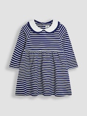 JoJo Maman Bébé Peter Pan Collar Jersey Dress - Bild 1 von 3