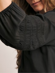 JD Williams Black Anthology Crochet Trim Insert Dress - Image 4 of 5
