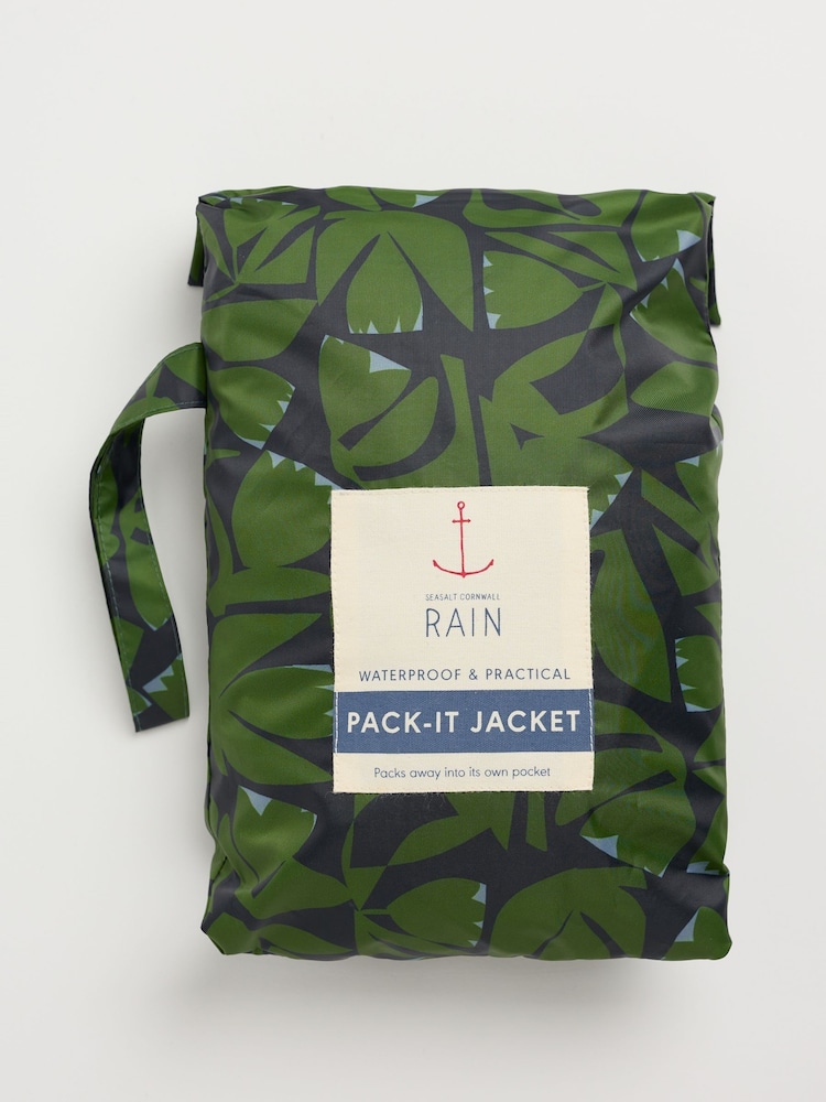 Seasalt Cornwall Green Waterproof Jacket - Image 5 of 5