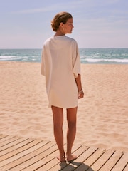 Bikini crema - Camiseta de playa con estampado gráfico - Imagen 3 de 9