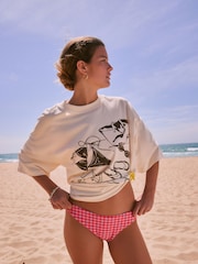 Bikini crema - Camiseta de playa con estampado gráfico - Imagen 4 de 9