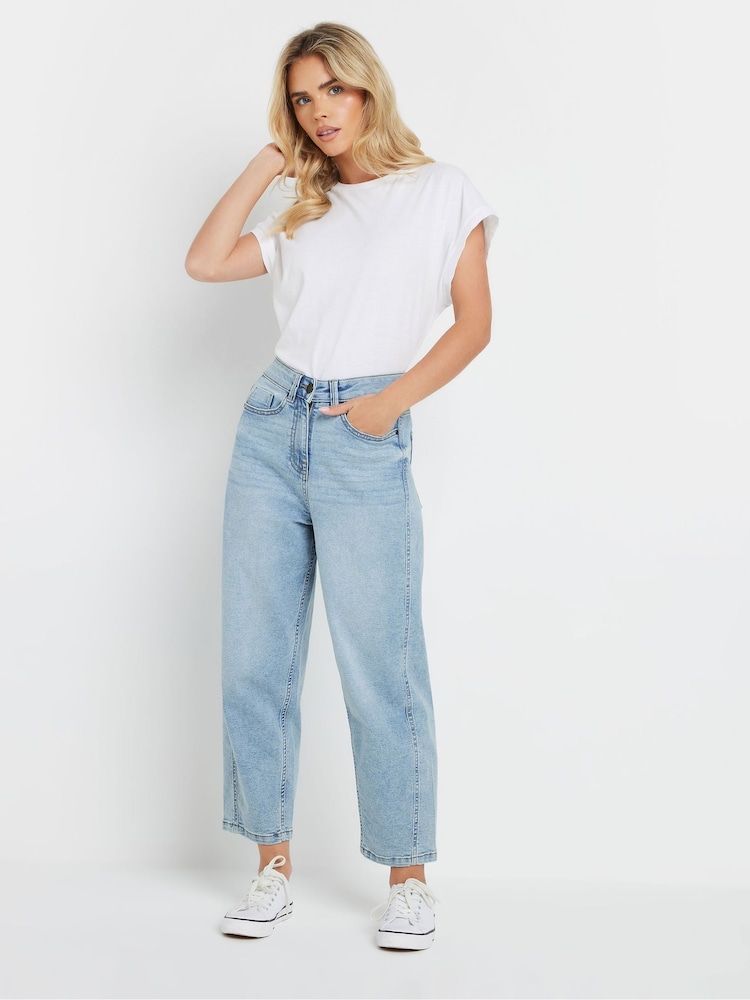 M&Co Blue Lightwash Tapered Jeans - Image 2 of 9