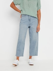 M&Co Blue Lightwash Tapered Jeans - Image 5 of 9