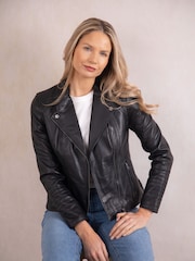 Lakeland Leather Black Tarn Biker Jacket - Image 1 of 8