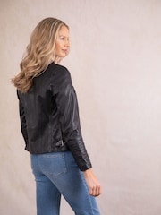 Lakeland Leather Black Tarn Biker Jacket - Image 4 of 8