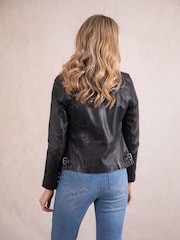 Lakeland Leather Black Tarn Biker Jacket - Image 6 of 8