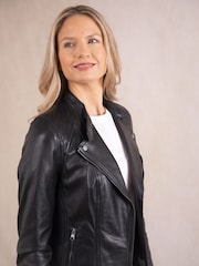 Lakeland Leather Black Tarn Biker Jacket - Image 7 of 8