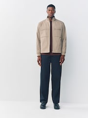 Neutral Shower Resistant Padded Twill Utility Jacket - Image 5 of 10