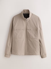 Neutral Shower Resistant Padded Twill Utility Jacket - Image 6 of 10