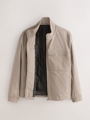 Neutral Shower Resistant Padded Twill Utility Jacket - Image 7 of 10