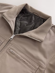 Neutral Shower Resistant Padded Twill Utility Jacket - Image 8 of 10