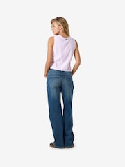 NOISY MAY Pink Stripe Waistcoat - Image 5 of 6