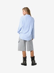 NOISY MAY Blue Striped Oversized Shirt - Image 5 of 6