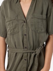NOISY MAY Green Tie waist Shirt Dress - Image 2 of 5