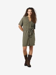 NOISY MAY Green Tie waist Shirt Dress - Image 4 of 5