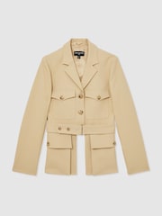 Reiss Neutral Alex Atelier Belted Utility Jacket - Image 2 of 6