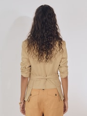 Reiss Neutral Alex Atelier Belted Utility Jacket - Image 5 of 6