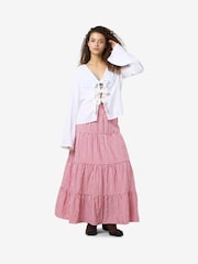 NOISY MAY White Tie Neck Blouse - Image 4 of 4