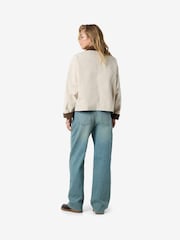 NOISY MAY Grey Corduroy Collar Jacket - Image 3 of 4