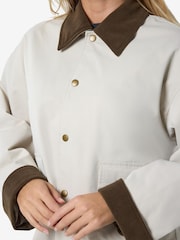 NOISY MAY Grey Corduroy Collar Jacket - Image 4 of 4