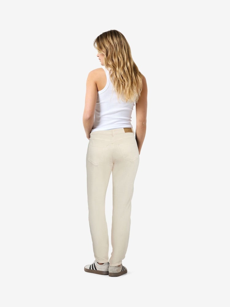 NOISY MAY Cream Slim Fit High Waist Jeans - Image 2 of 6 NOISY MAY Cream Slim Fit High Waist Jeans - Image 2 of 6