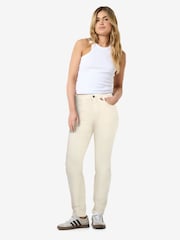 NOISY MAY Cream Slim Fit High Waist Jeans - Image 3 of 6