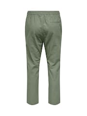 Only & Sons Green Tapered Fit Ankle Length Joggers - Image 4 of 4