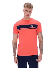 Sergio Tacchini Red Master Crew Neck 100% Cotton T-Shirt - Image 1 of 4